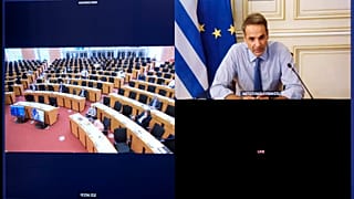 Ο πρωθυπουργός στην τηλεδιάσκεψη του προεδρείου του ΕΛΚ