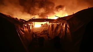 Camp de Moria, île grecque de Lesbos, 9 septembre 2020