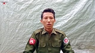 Myo Win Tun, déserteur de l'armée birmane.