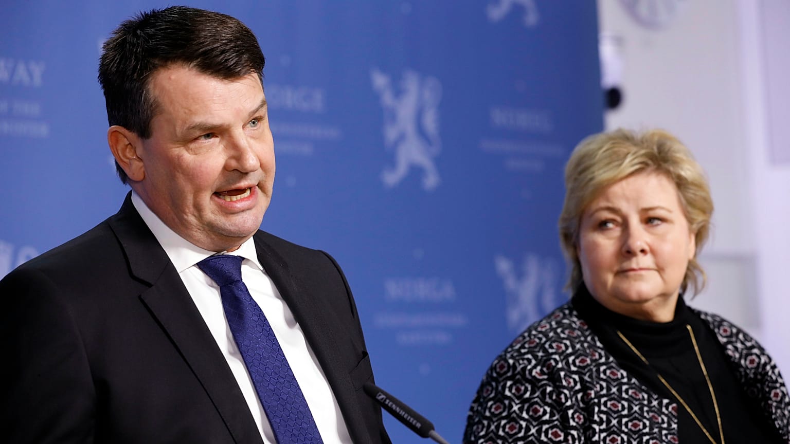 Norveç eski Adalet Bakanı Tor Mikkel Wara ve Laila Bertheussen