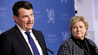 Norveç eski Adalet Bakanı Tor Mikkel Wara ve Laila Bertheussen