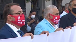 Manifestación en apoyo a la hostelería en España