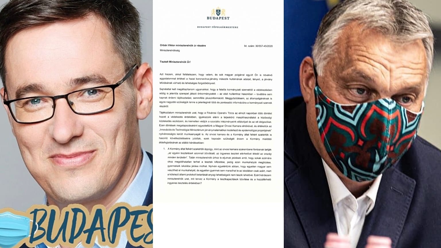 Karácsony Gergely nyílt levele Orbán Viktornak