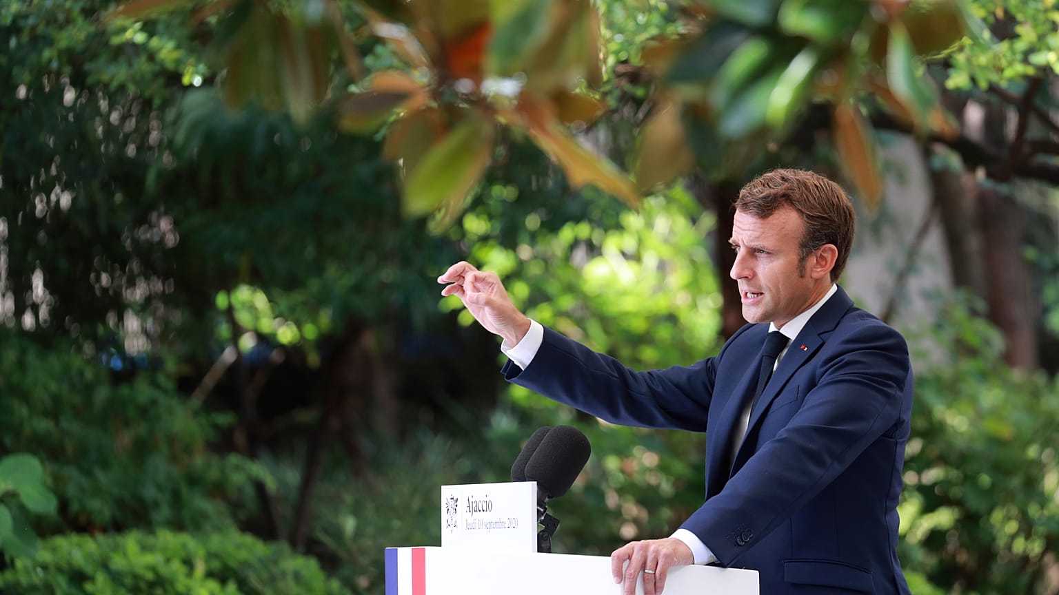 Emmanuel Macron lud zum Gipfeltreffen auf Korsika