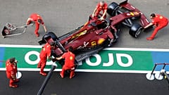 Une Ferrari SF1000 en livrée spéciale "1 000e Grand prix" sur le circuit de Mugello en Toscane dans le centre d'Italie, le 10 septembre 2010.