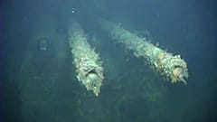 Das Wrack der "Karlsruhe" in 500 Metern Tiefe vor der hafenstadt Kristiansand