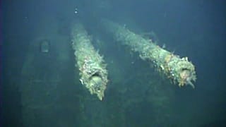 Das Wrack der "Karlsruhe" in 500 Metern Tiefe vor der hafenstadt Kristiansand