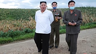 Kim Dzsongun Dél-Hvanghe tartományban 2020. augusztus 28-án