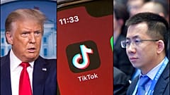 ABD Başkanı Donald Trump (solda) Tiktok'un Çin'deki CEO'su Zhang Yiming (sağda)