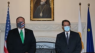  Πρόεδρος της  Κυπριακής Δημοκρατίας Νίκος Αναστασιάδης υποδέχεται τον Υπουργό Εξωτερικών των ΗΠΑ Μάικ Πομπέο