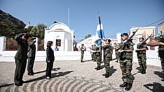 Η ΠτΔ Κατερίνα Σακελλαροπούλου στο Καστελλόριζο