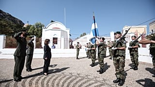 Η ΠτΔ Κατερίνα Σακελλαροπούλου στο Καστελλόριζο