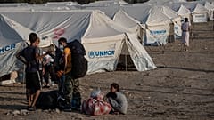 Άποψη από τον νέο καταυλισμό αιτούντων άσυλο στη Λέσβο
