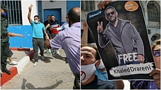 الصحفي خالد درارني المعتقل منذ 29 آذار/مارس والمعارض السياسي كريم طابو