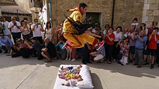 'El Salto del Colacho' (The Devil's Jump) baby jumping festival, in Castrillo de Murcia
