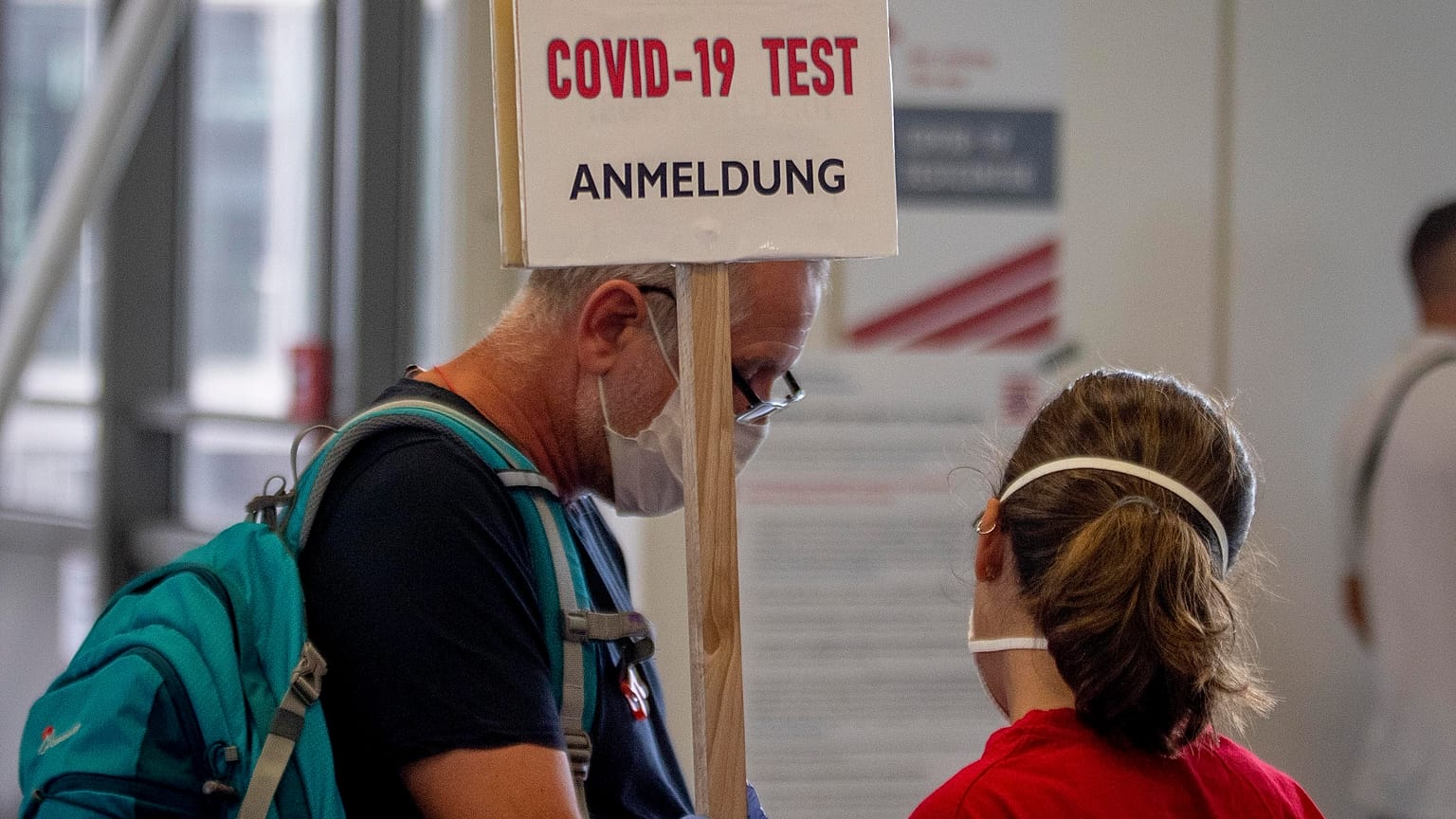 Informationen zum Covid-Testcenter am Flughafen Frankfurt, 15.8.2020