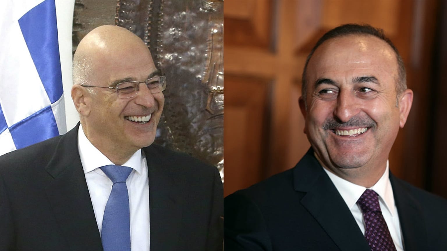 Yunanistan Dışişleri Bakanı Nikos Dendias // Türkiye Dışişleri Bakanı Mevlüt Çavuşoğlu 