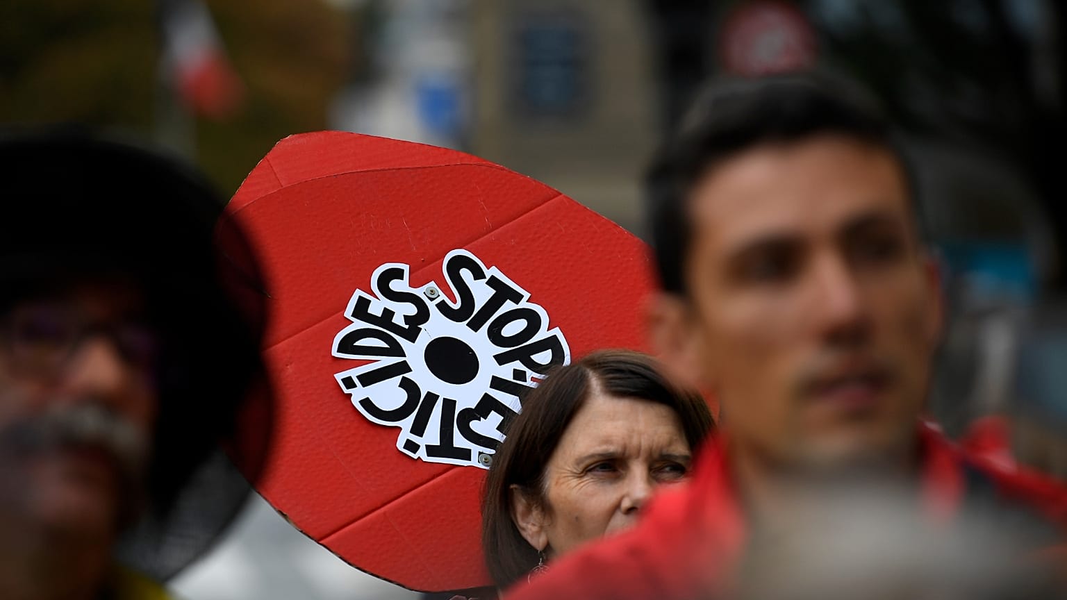 Mouvement 'Nous voulons des coquelicots" le 14 septembre 2020