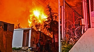 Φωτιά στο ΚΥΤ της Σάμου - φωτο αρχείου Οκτώβριος 2019