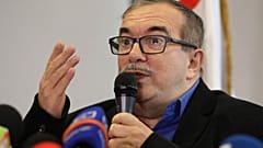 Rodrigo Londono, ex-commandant en chef des FARC, à Bogota - capitale de la Colombie - le 29 août 2019