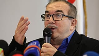 Rodrigo Londono, ex-commandant en chef des FARC, à Bogota - capitale de la Colombie - le 29 août 2019