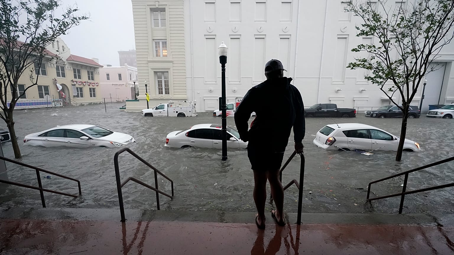 Les rues de Pensacola en Alabama mercredi 16 septembre 2020.