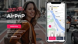 Werbeanzeige für Airpnp von Miasto Jest Nasze