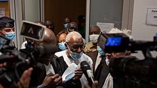 Lamine Diack à l'issue de son procès à Paris, le 16/09/2020