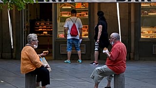 Paar in Madrid