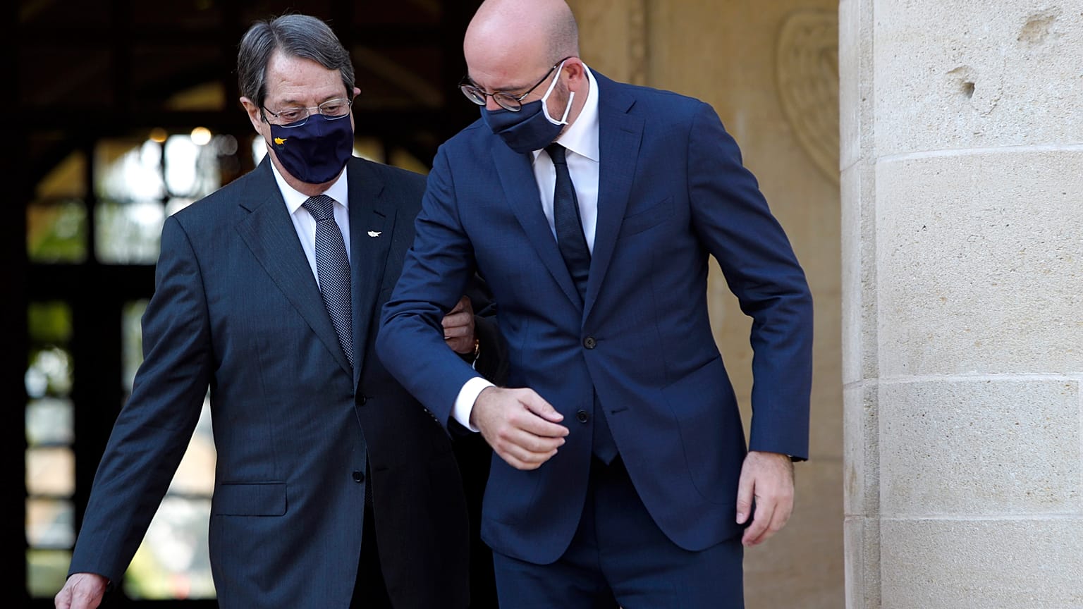 Kıbrıs Cumhuriyeti Cumhurbaşkanı Nikos Anastasiadis ile AB Konseyi Başkanı Charles Michel 