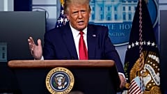 President Donald Trump speaks during a news conference at the White House, Wednesday, Sept. 16, 2020, in Washington.