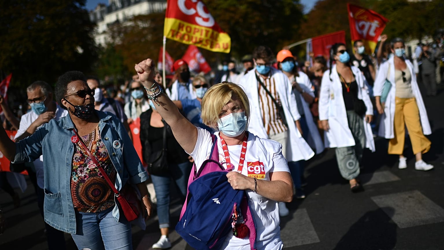 Rentrée syndicale à Paris le 17 septembre 2020