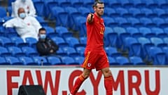 غاريث بايل خلال مباراة كرة القدم في دوري الأمم الأوروبية بين ويلز وبلغاريا في ملعب كارديف سيتي، 6 سبتمبر 2020