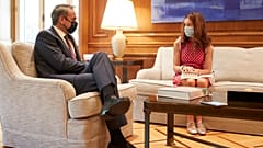 Κυριάκος Μητσοτάκης και Βικτόρια Χίσλοπ