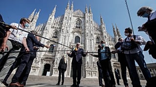 Le président allemand reçu à Milan par son homologue italien le 17 septembre 2020.