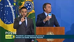 Bolsonaro defendiendo el uso de la hidroxicloroquina
