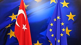 EU and Turkey flags