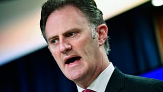 FILE: State Department Coordinator for Counterterrorism, Nathan Sales, speaks during a press conference at the State Department, Wednesday, June 24, 2020 in Washington.