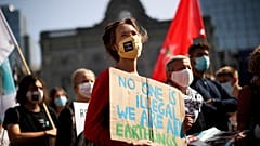 Demonstration in Brüssel