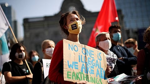 Demonstration in Brüssel