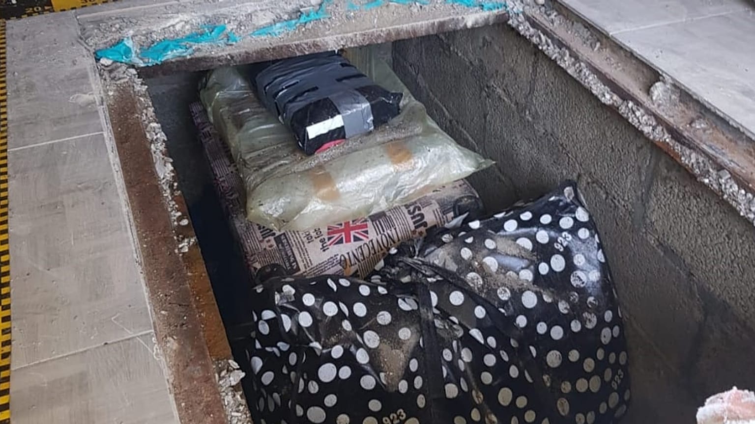 The books were found in a hidden underground compartment