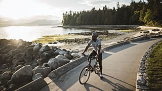 Part of The Great Trail by Second Hand Beach in Vancouver, British Columbia, Canada.