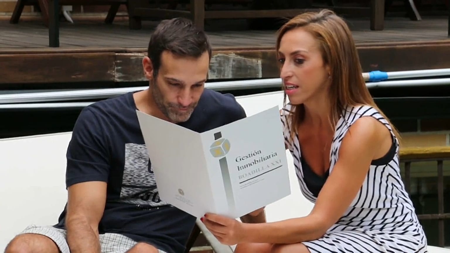 Sergio y Adriana en su nueva casa