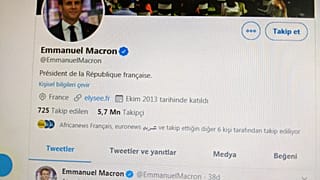 Emmanuel Macron'dan Türkçe mesaj