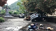 Dégâts dans la commune de Valleraugue dans le Gard en France suite aux inondations du 20 septembre 2020