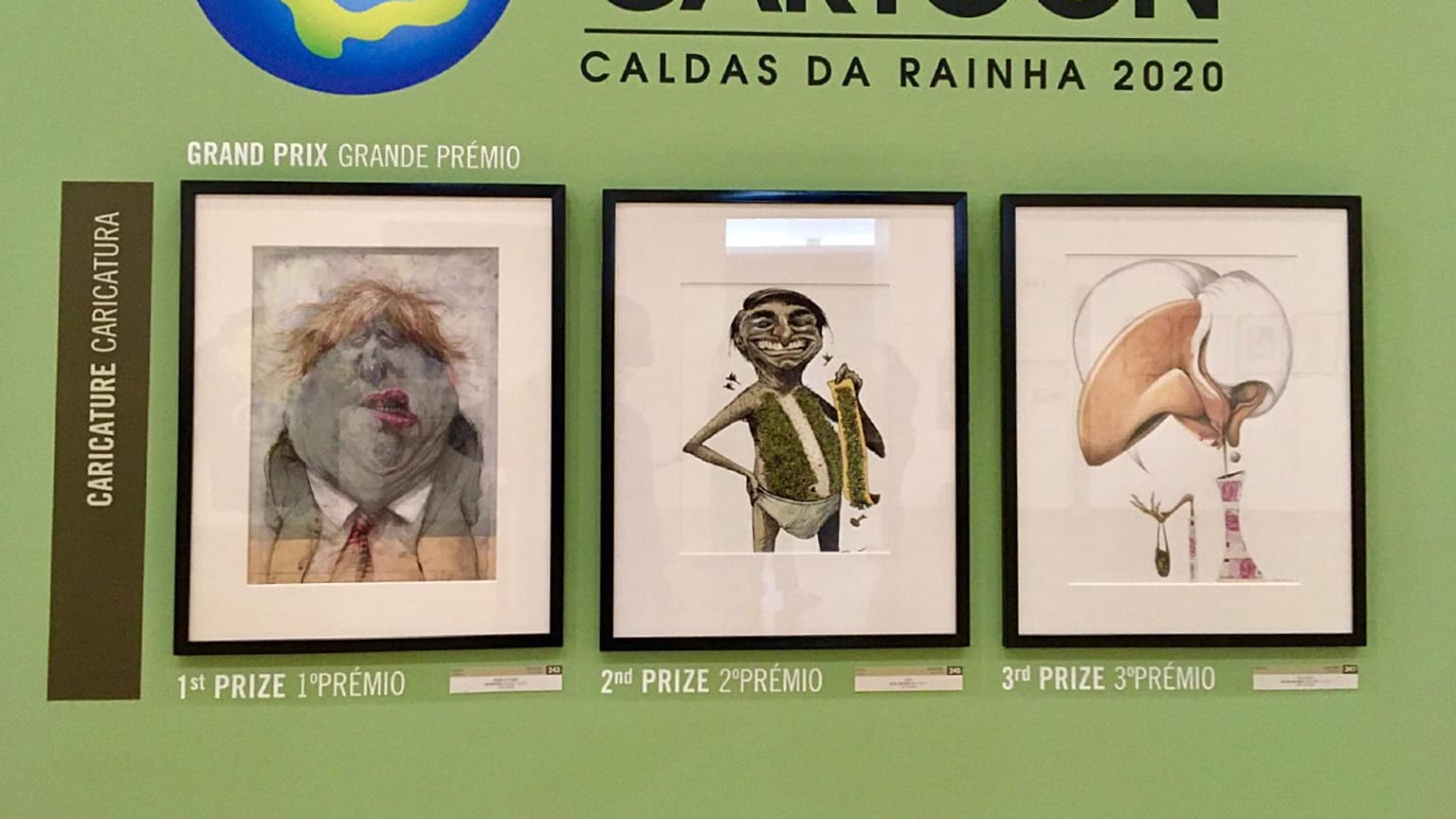 Caricaturas premiadas no "World Press Cartoon 2020"