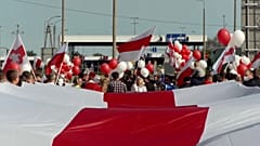 "Psychokrieg": Proteste gegen Lukaschenko an belarussischer Grenze