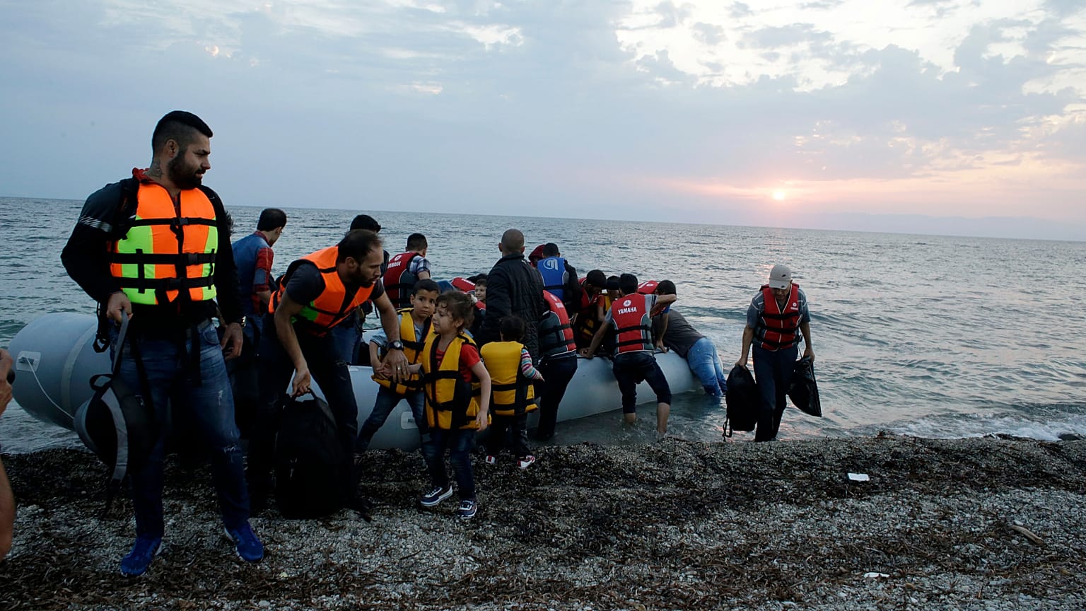 Φωτό αρχείου από πρόσφυγες-μετανάστες στη Λέσβο