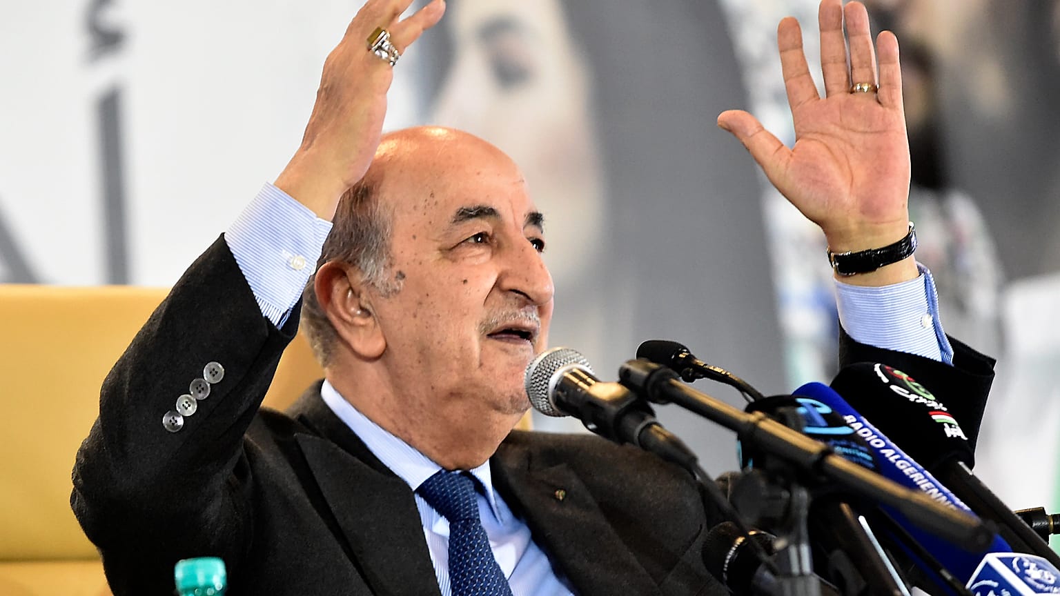 الرئيس الجزائري عبد المجيد تبون