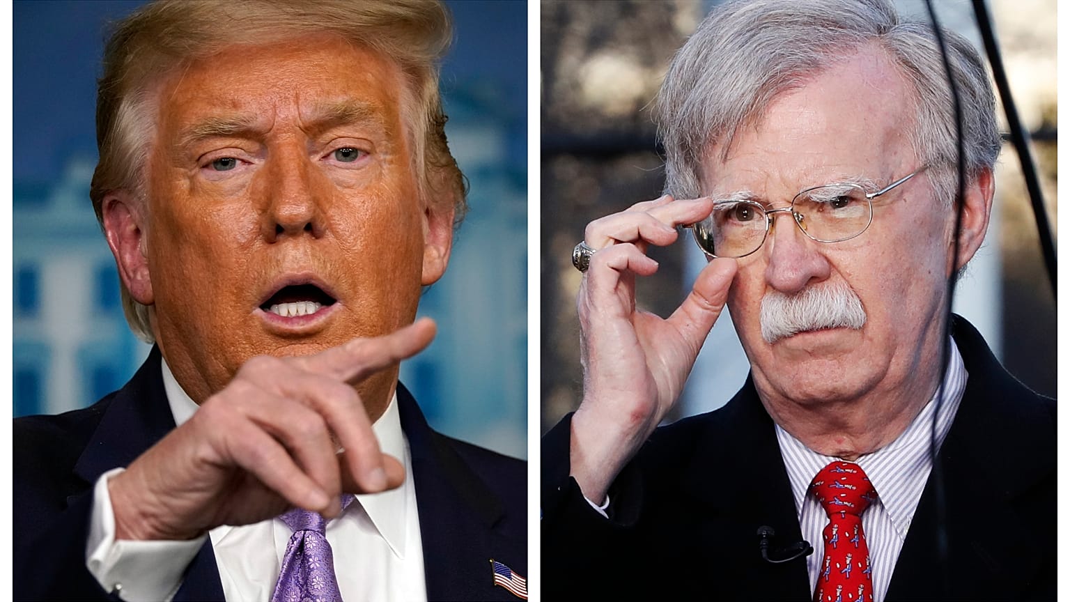 ABD Başkanı Donald Trump ve eski ABD Ulusal Güvenlik Danışmanı John Bolton